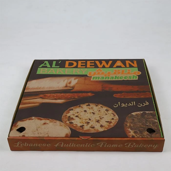 Cajas pizzaboks med motedesign