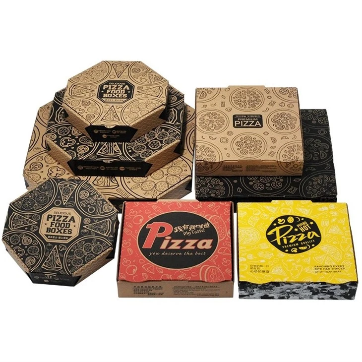 Octangle Shape Pizza-emballasjeboks med kundelogo