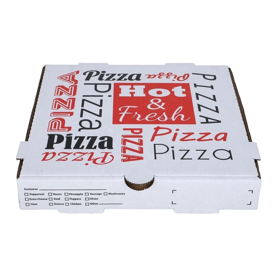 Bærbar gjenbrukbar pizzaboks med bølgepapp