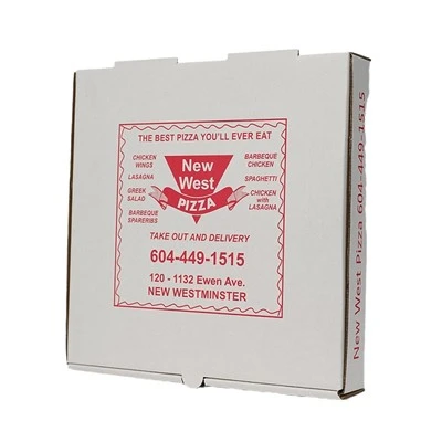Tilpasset pizzaboks med logo med miljøvennlig kraftpapir