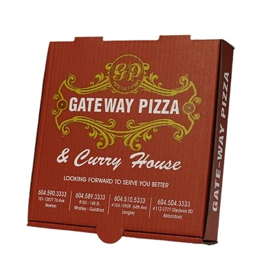 Food Grade Pakkeboks Custom Corrugated Pizza Box