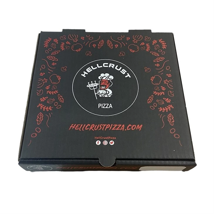 Personlig pizzaboks for levering av luksus bølgepapp
